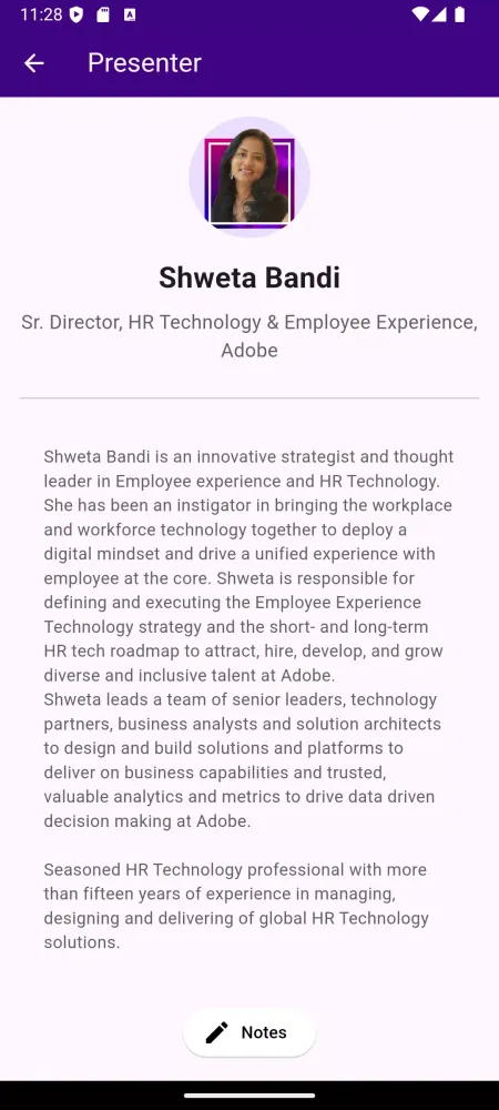 ภาพหน้าจอของ Adobe Learning Summit