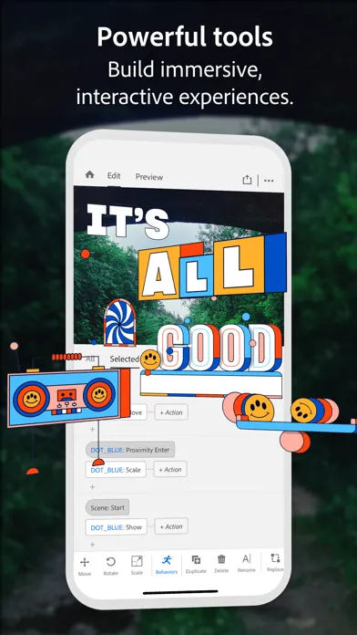 ภาพหน้าจอของ Adobe Aero