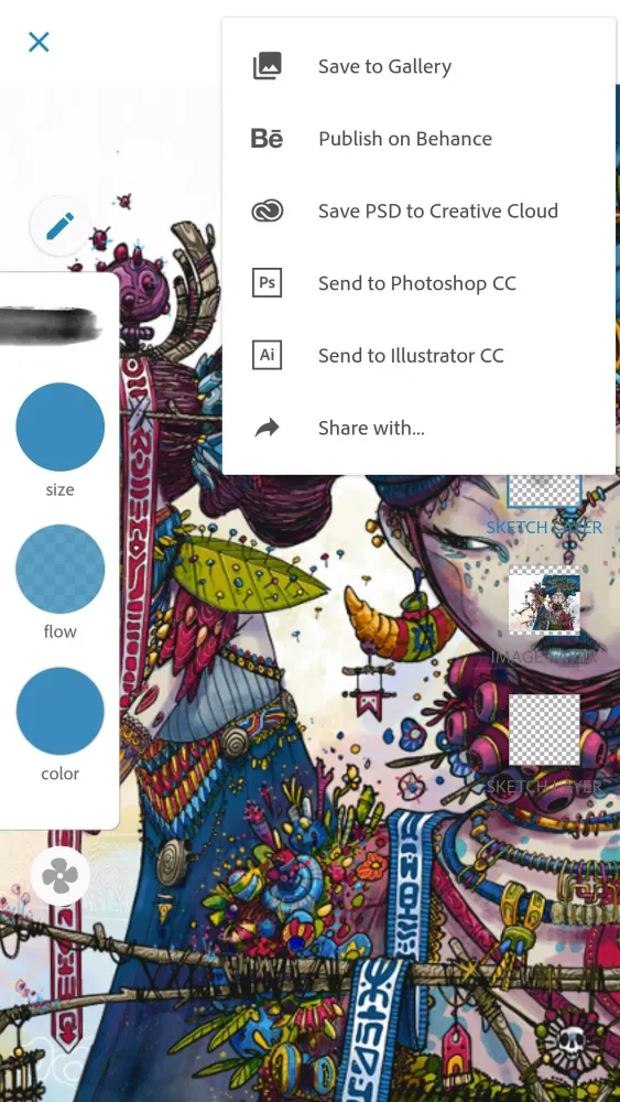Adobe Photoshop Sketch Screenshots