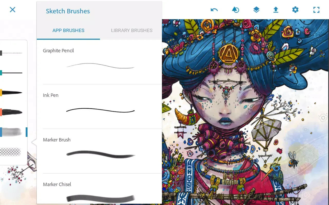 Adobe Photoshop Sketch Screenshots