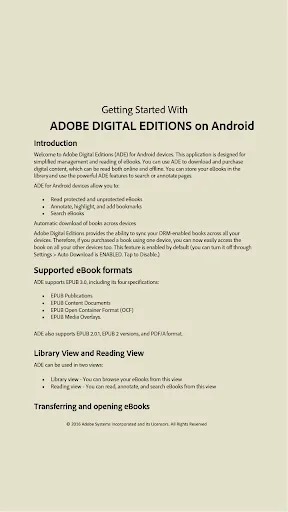 Adobe Digital Editions Screenshots
