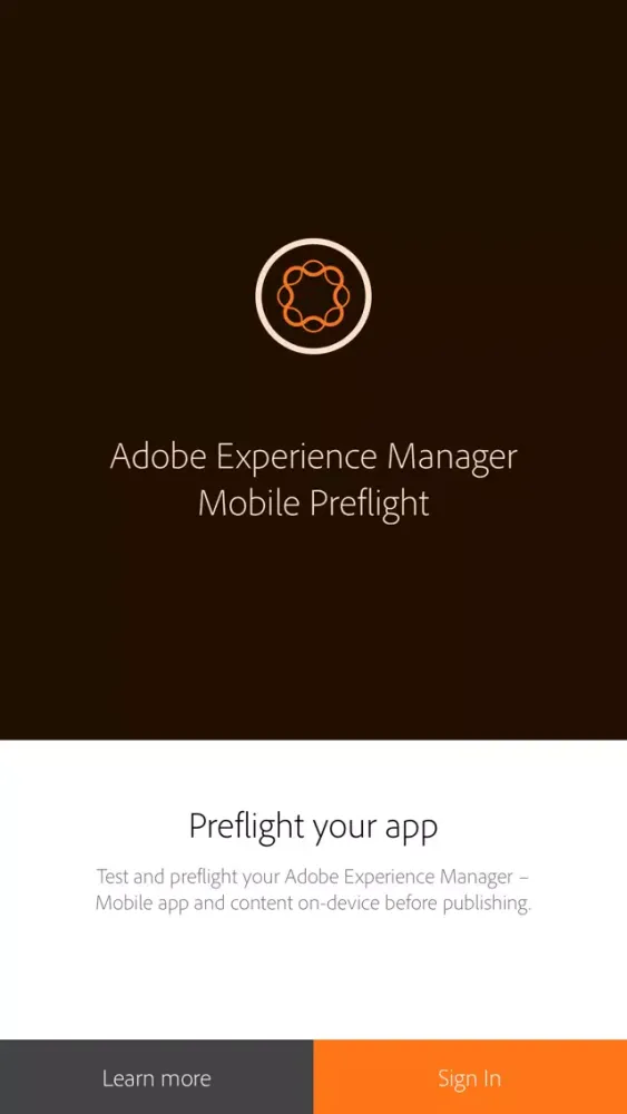 AEM Mobile Preflight 스크린샷