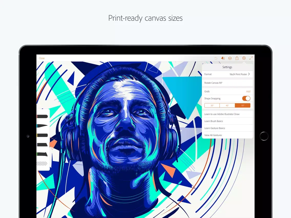 Скриншоты Adobe Illustrator Draw iPad 