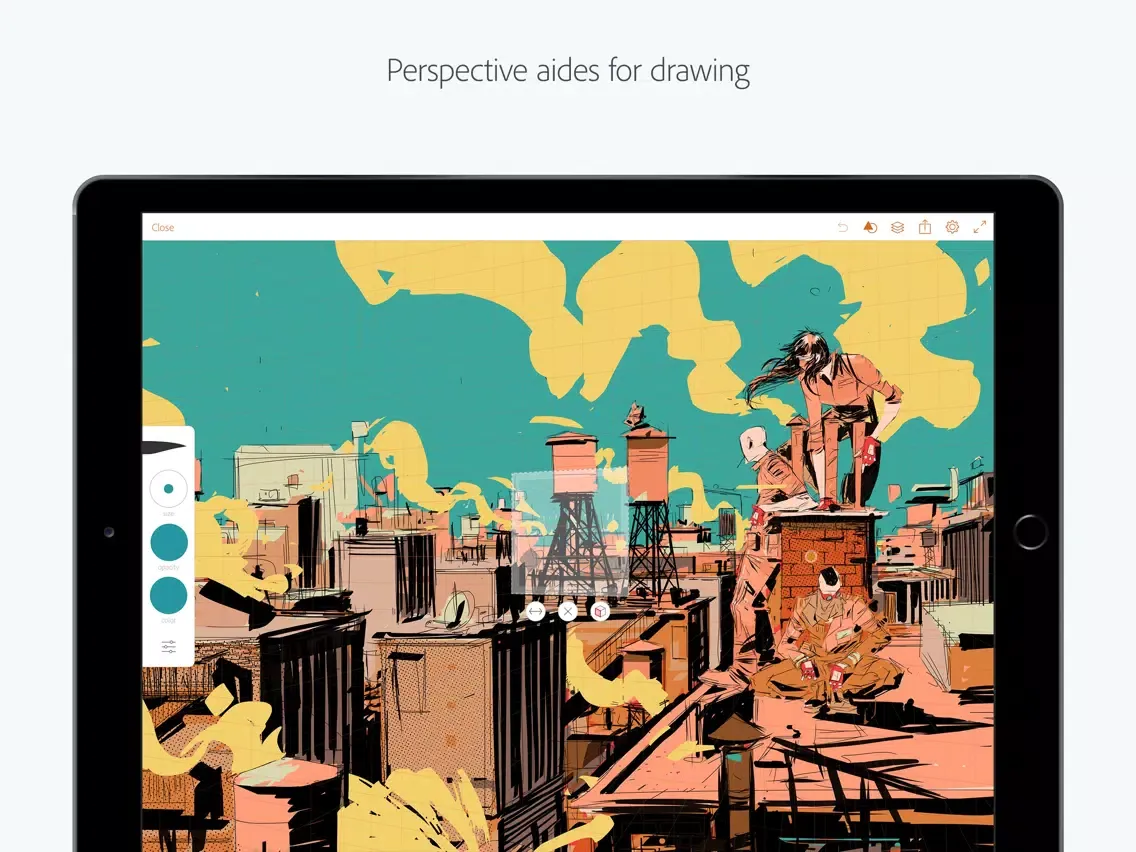 Скриншоты Adobe Illustrator Draw iPad 