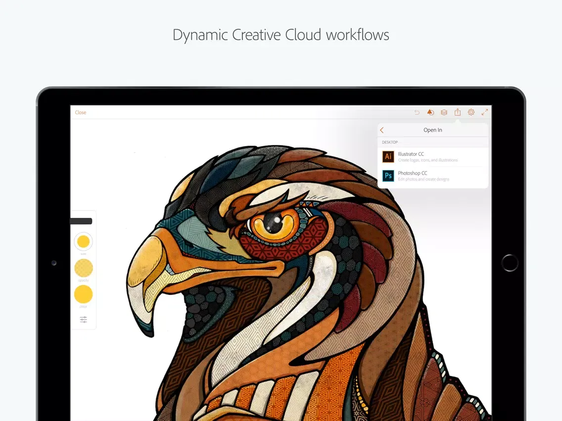 Скриншоты Adobe Illustrator Draw iPad 