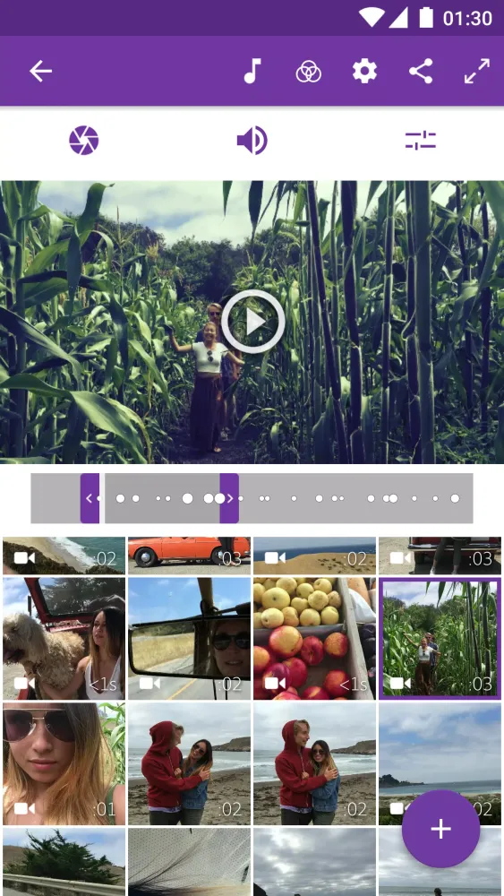 Adobe Clip Screenshots