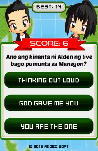 Captures d'écran de Quiz AlDub Game Trivia