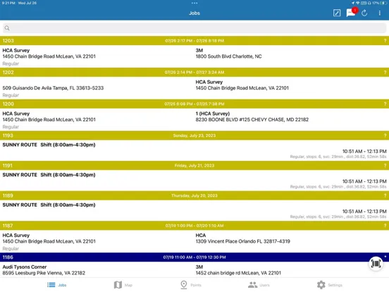 Tangkapan skrin MyDispatch iPad 