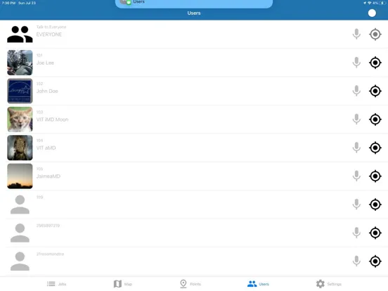 Tangkapan skrin MyDispatch iPad 
