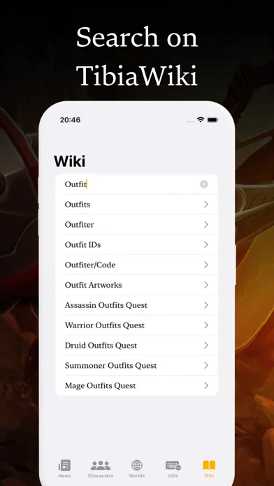 Tangkapan layar Tibia More