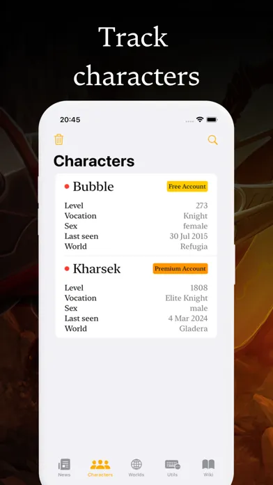 Tangkapan layar Tibia More
