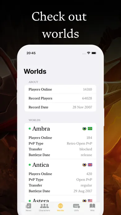 Tangkapan layar Tibia More