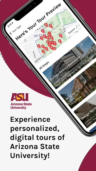 ASU Visits Screenshots
