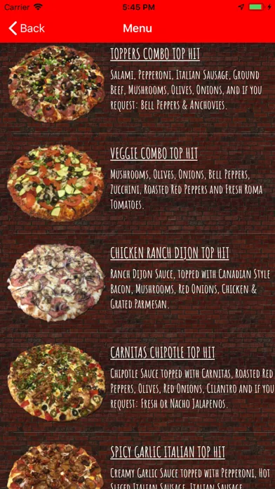 Toppers Pizza Place Screenshots