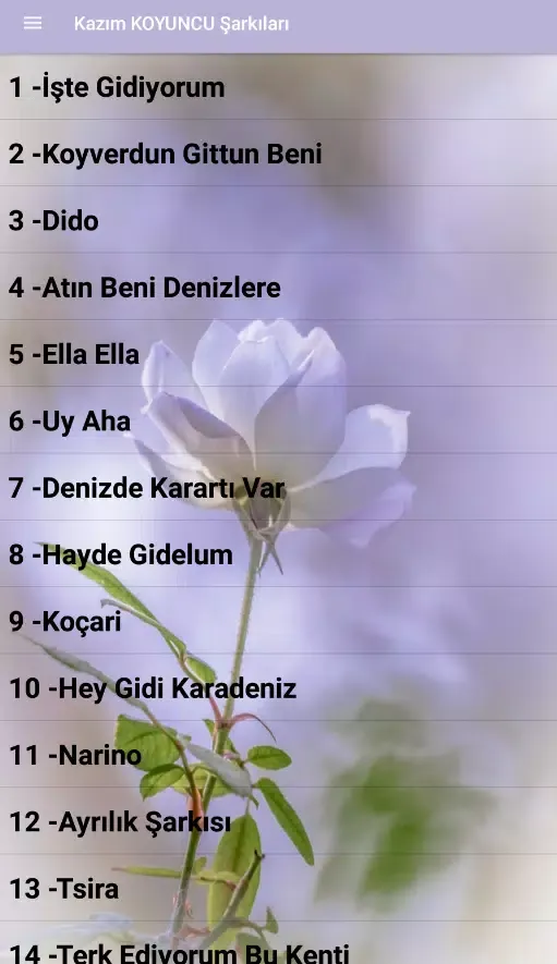 Captures d'écran de Kazım KOYUNCU Şarkıları