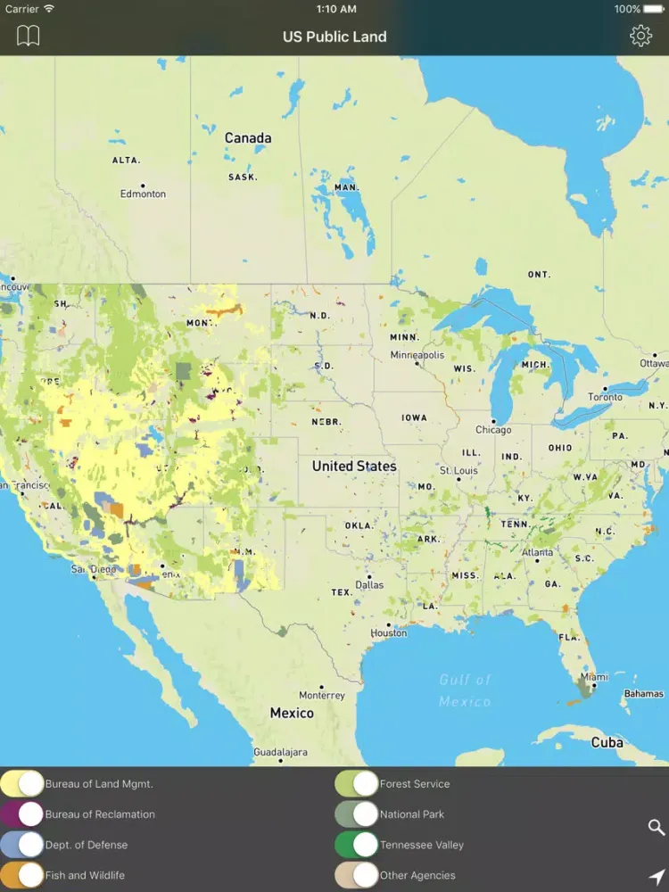 Скриншоты US Public Land - Offline Map iPad 