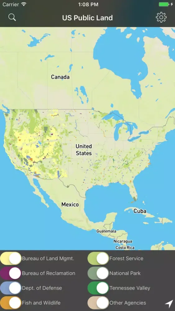 Скриншоты US Public Land - Offline Map