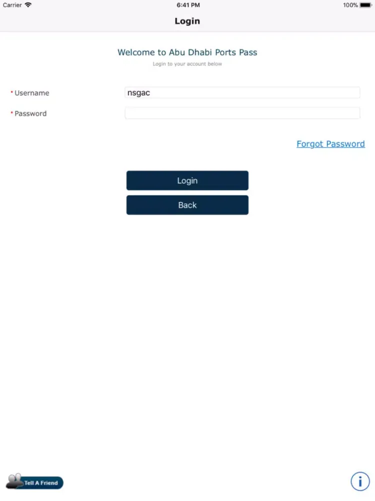 Abu Dhabi Ports Pass iPad  스크린샷