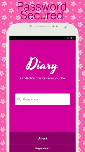 Diary with lock Screenshots