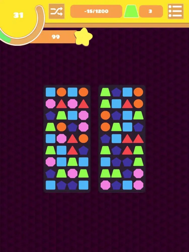 Ảnh chụp màn hình của Shape Swap!-Match 4 Puzzle iPad 