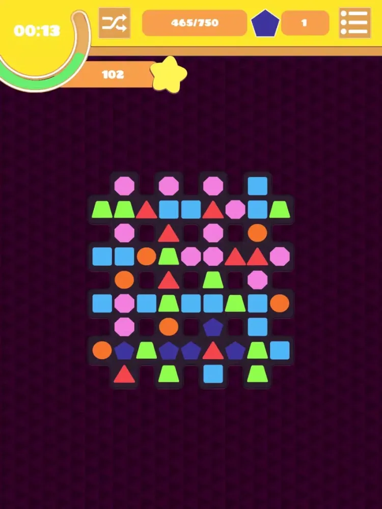 Ảnh chụp màn hình của Shape Swap!-Match 4 Puzzle iPad 