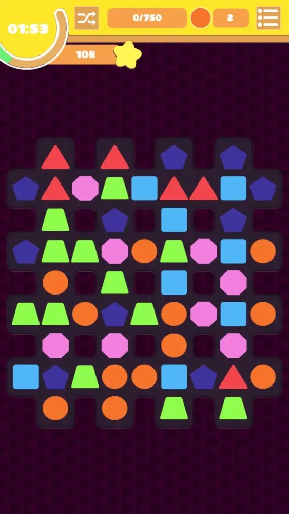 Ảnh chụp màn hình của Shape Swap!-Match 4 Puzzle