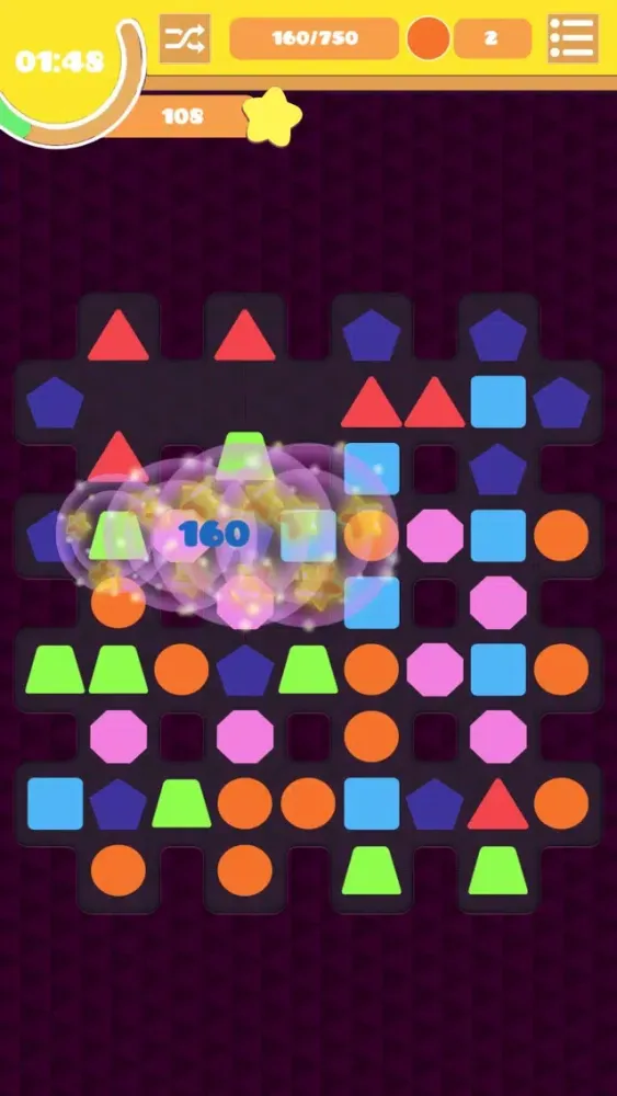 Ảnh chụp màn hình của Shape Swap!-Match 4 Puzzle
