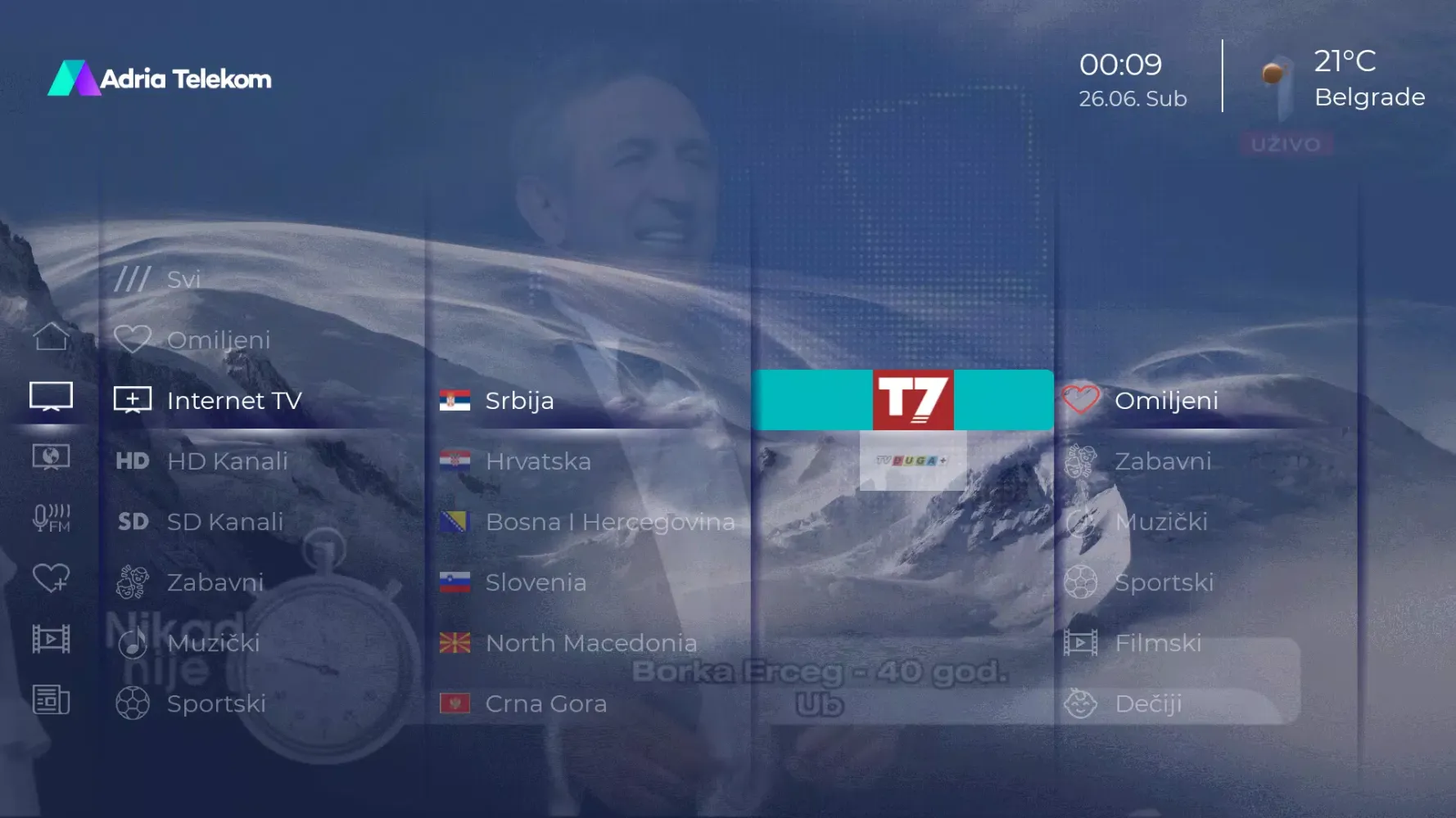 Captures d'écran de Adria Telekom