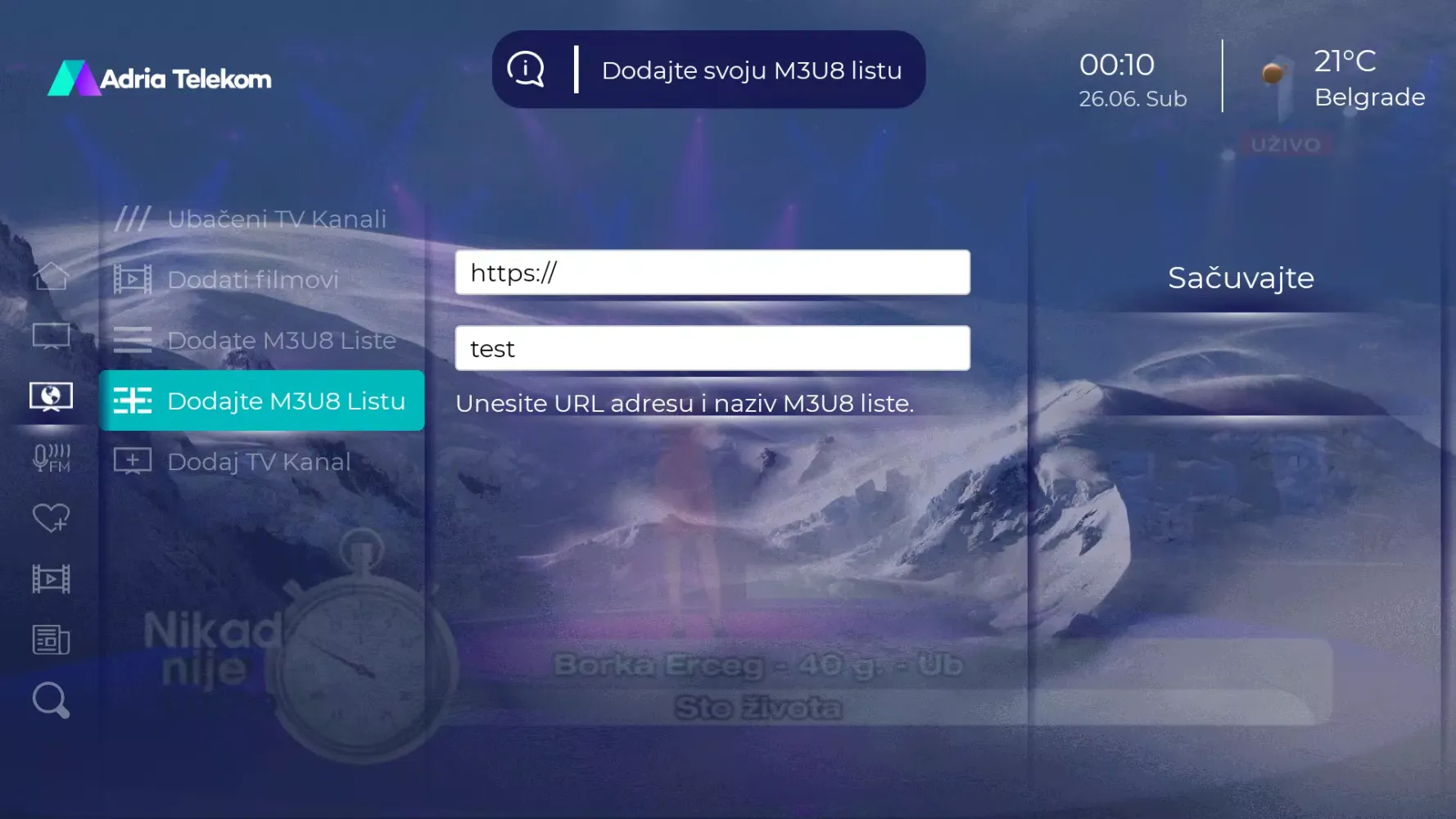 Captures d'écran de Adria Telekom