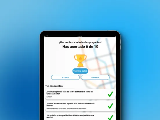 Metro Games: Madrid - Trivial iPad  Screenshots