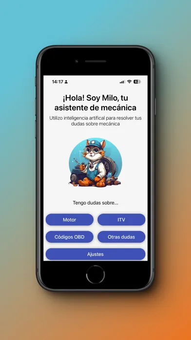 Tangkapan skrin Milo el mecánico: Asistente IA