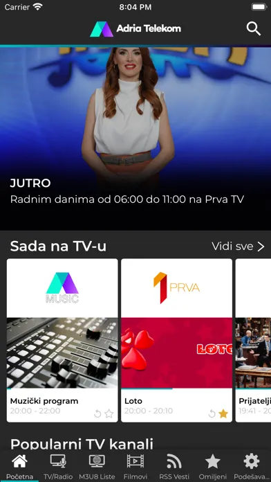 Скриншоты Adria Telekom