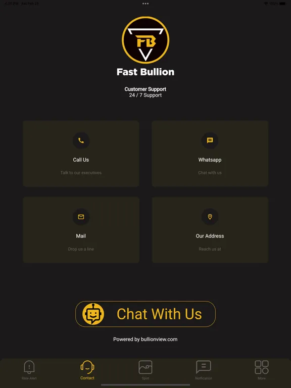 Fast Bullion iPad  Screenshots