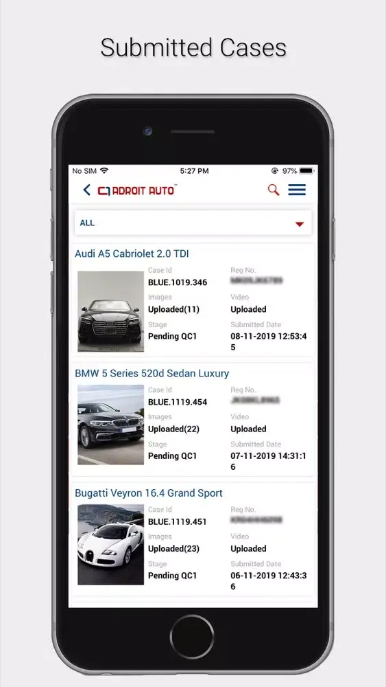 Tangkapan skrin Adroit Auto