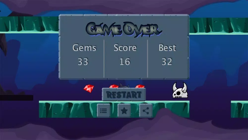 Gravity Cave Runner سکرین شاٹس