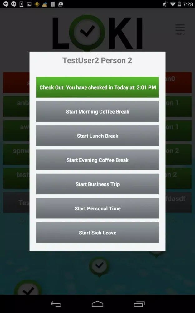 LokiTime Työajanseuranta Screenshots