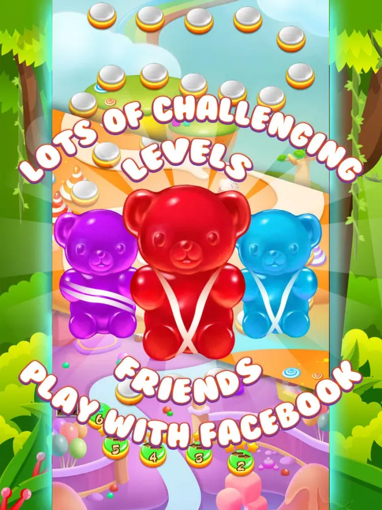 Capturas de pantalla de Yummy Gummy Mash iPad 