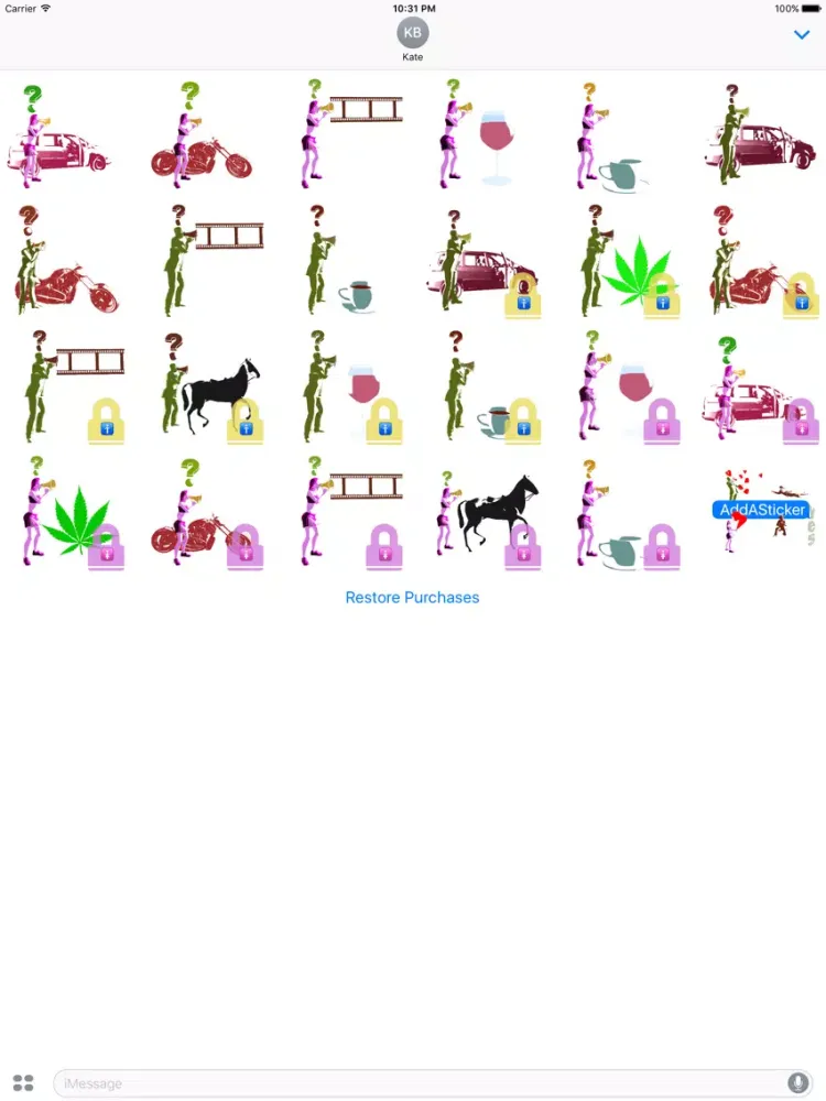 Скриншоты AddASticker Invitation by Thieboly iPad 