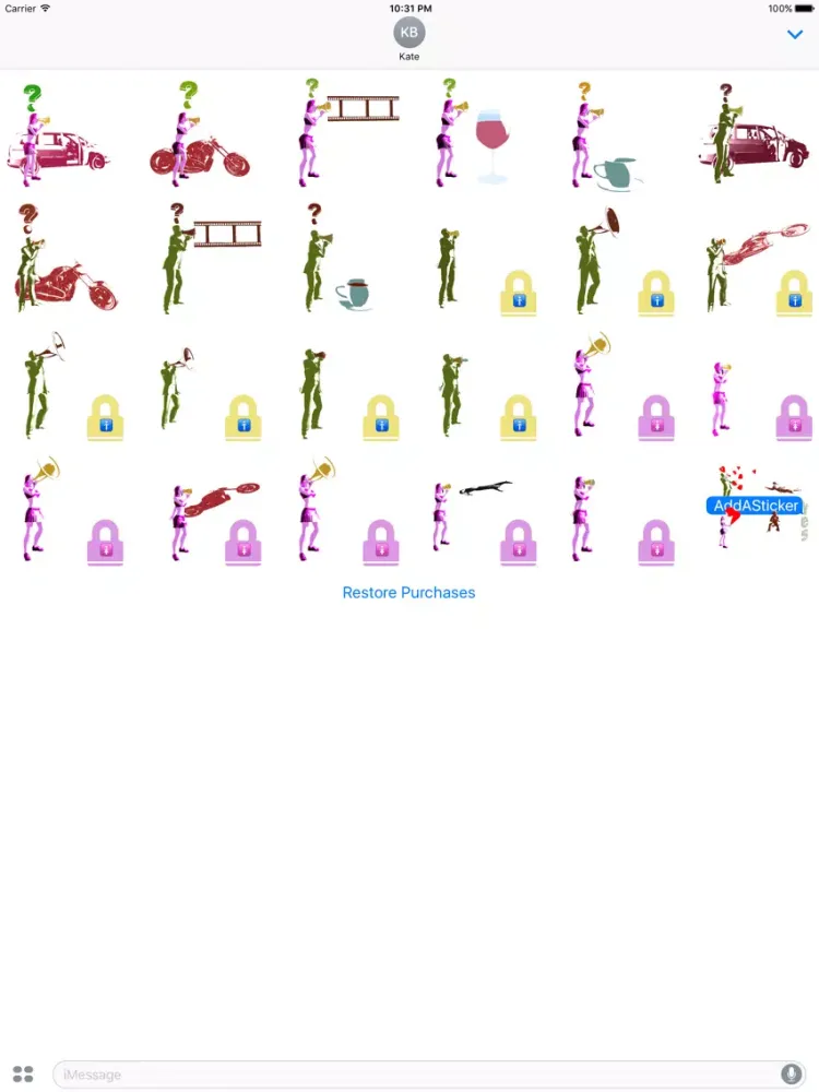 Скриншоты AddASticker Invitation by Thieboly iPad 