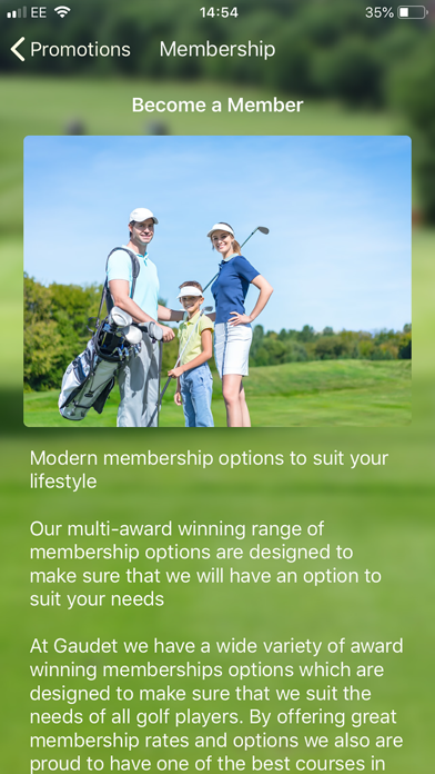 Ảnh chụp màn hình của Gaudet Luce Golf Visitors App