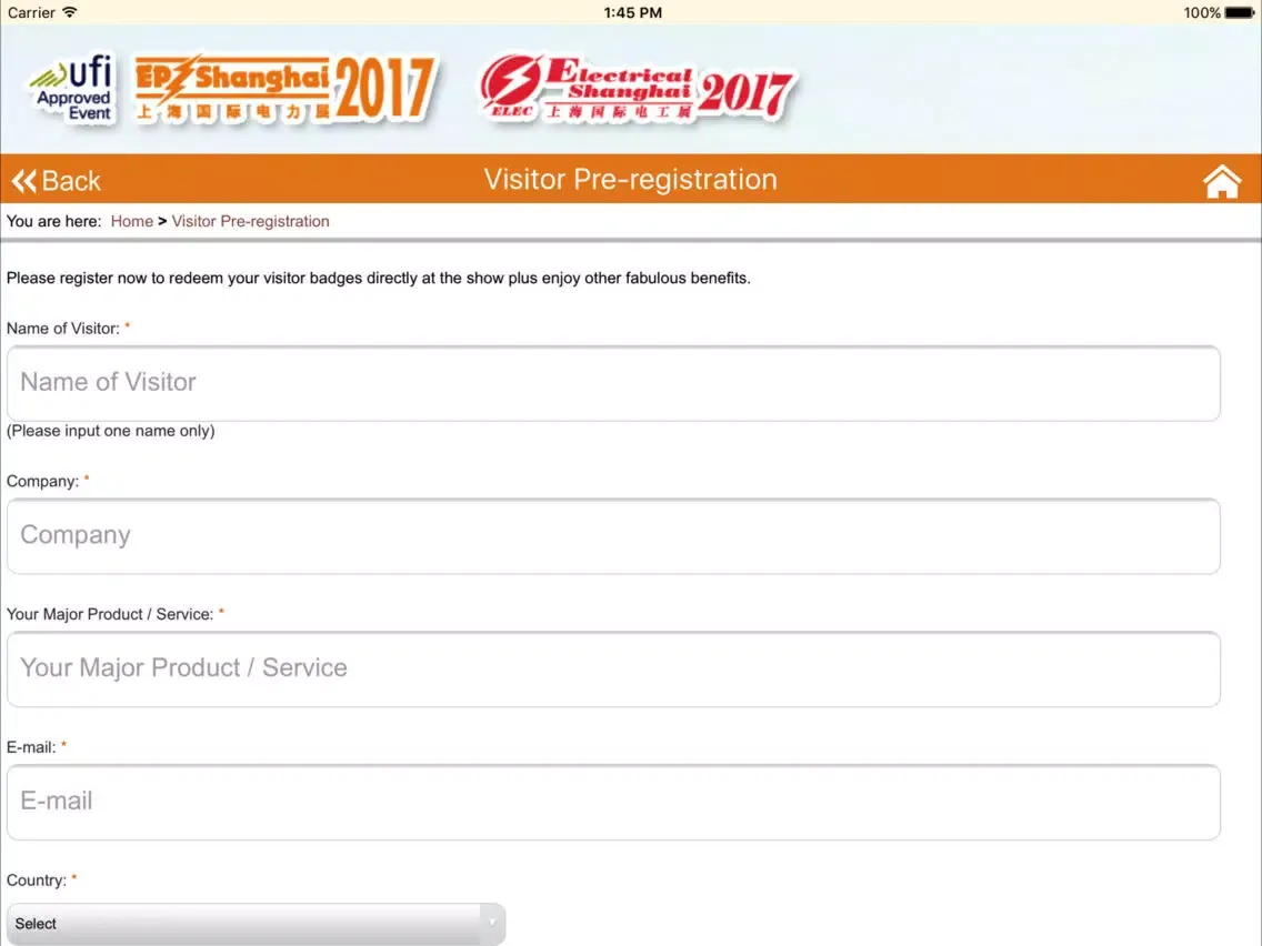Captures d'écran de EP Shanghai 2017 iPad 