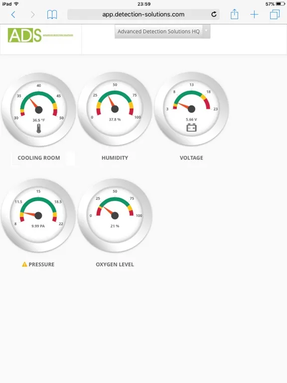 Ảnh chụp màn hình của ADS Automation iPad 
