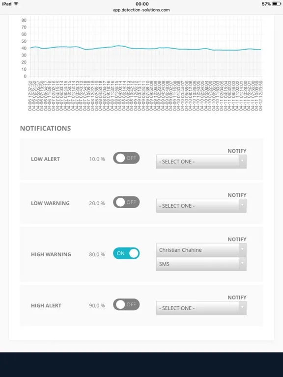 Ảnh chụp màn hình của ADS Automation iPad 