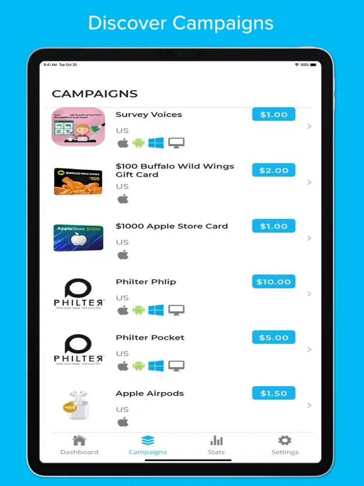 Gwap.io iPad  سکرین شاٹس