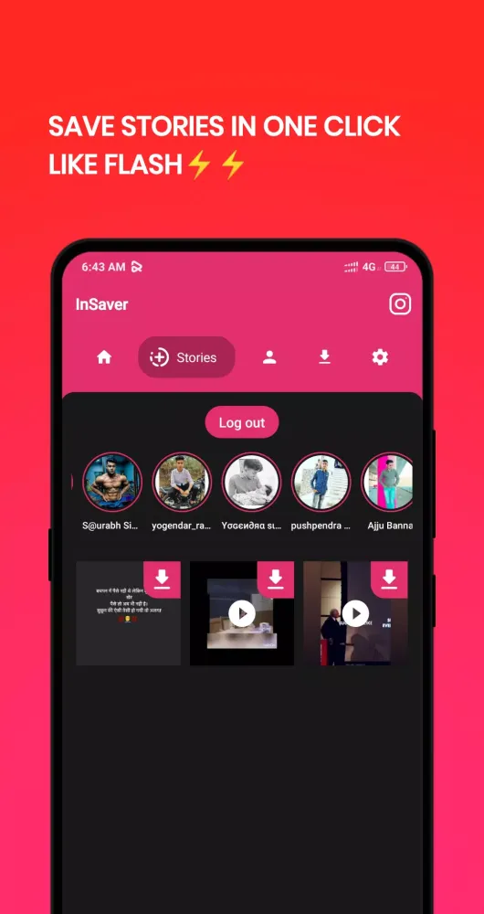 Insaver - story saver, reels photo video saver应用截图