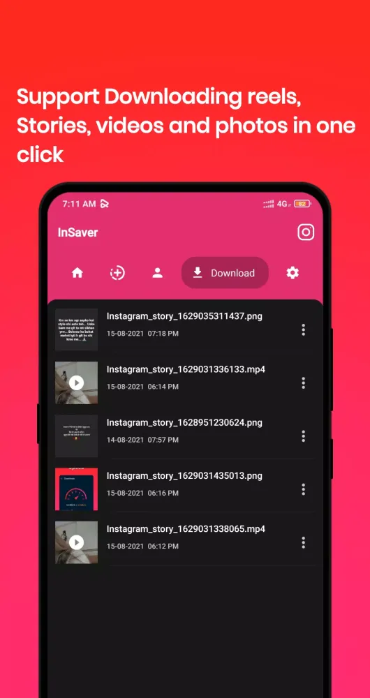 Insaver - story saver, reels photo video saver应用截图