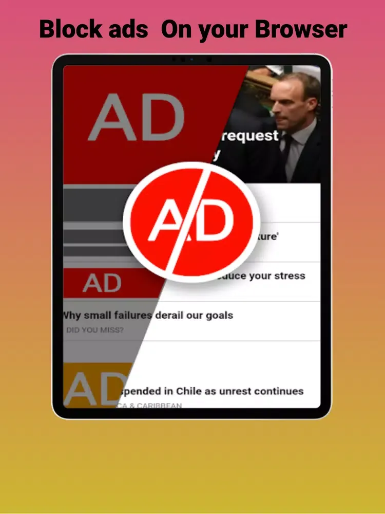 Tangkapan layar AdSpray Browser Widget iPad 