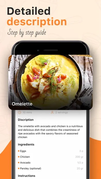 Capturas de tela do All Recipes Dish Generator