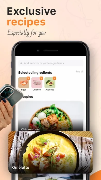 Capturas de tela do All Recipes Dish Generator