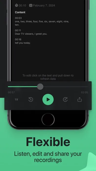 Voice & Audio Transcription Screenshots